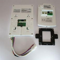 4.3寸按鍵式 視像室內對講機 內置咪 開門 可視門鈴對講套裝 IP54防水 一拖二 Eng Len 