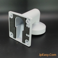 鋁合金 戶外防水橫向式閉路電視鏡頭支架 掛牆 多處關節調整方向 磨砂白色 微距變焦鏡專用