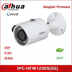中小型 高清1080P ip網路鏡 筒型戶外一體 強勁防風防水ip67 PoE供電 30M夜視 Eng